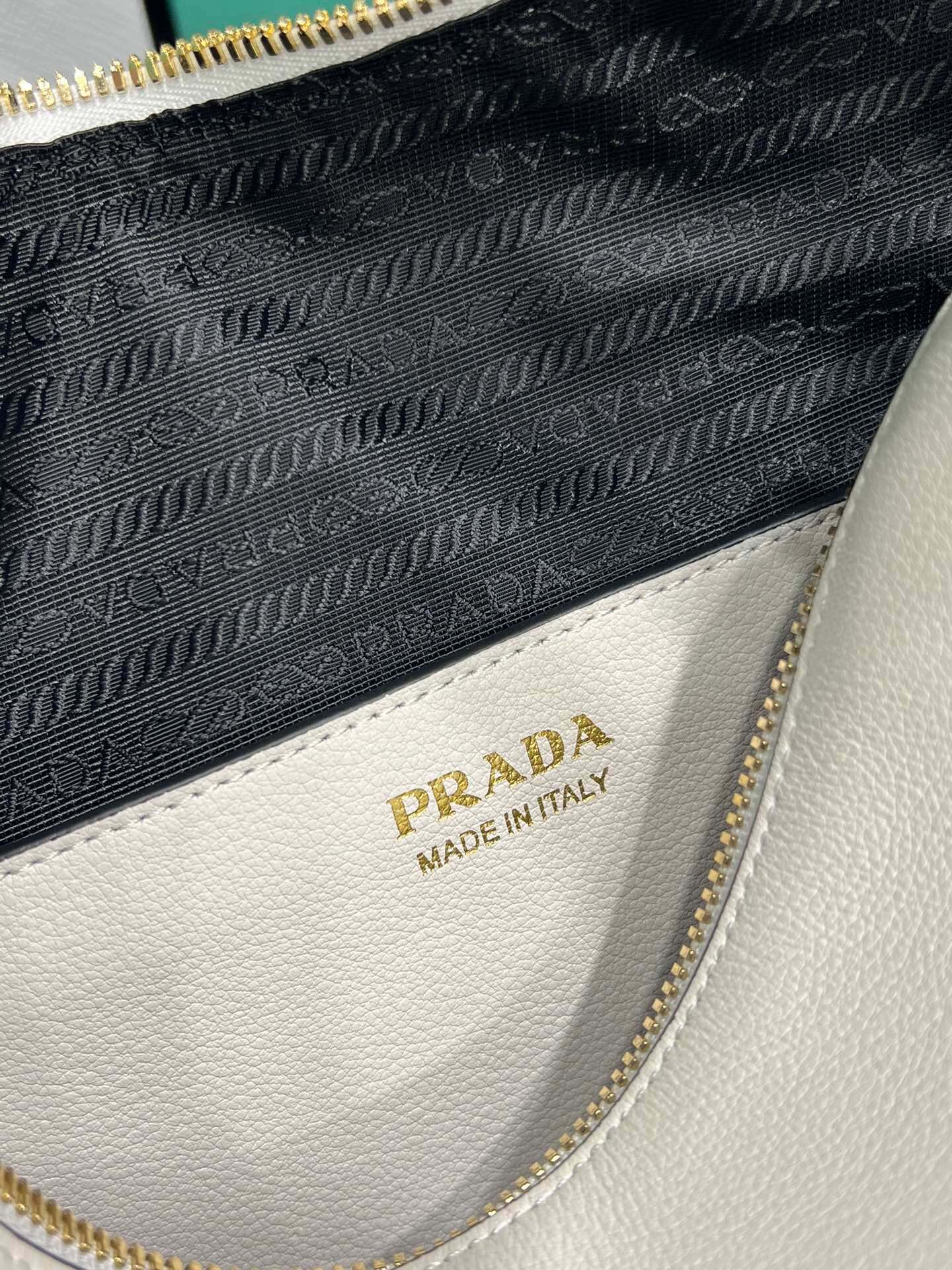 Prada Darling Leather Handbag Tote Bag Shoulder Bag White 1BA451  